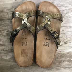 Gold Birkenstocks